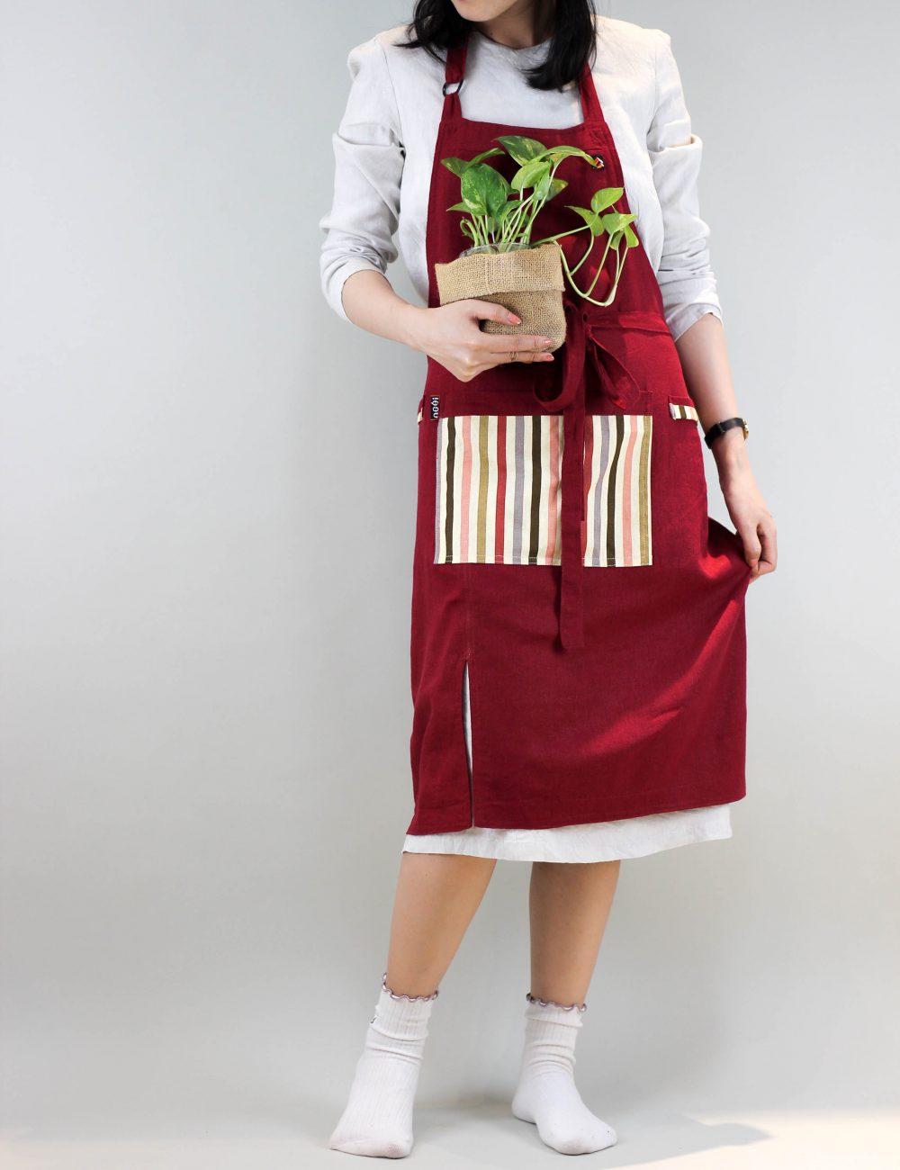 ラッピング無料 rurumu check rurumu apron 縷縷夢兎 frill check